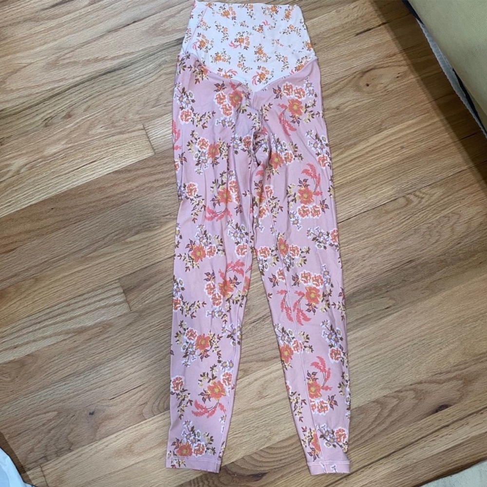 Offline By Aerie Pink Floral Leggings